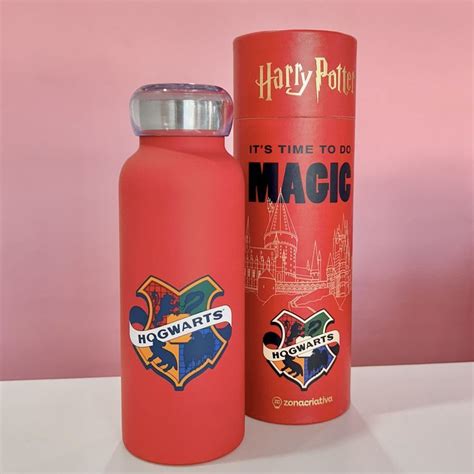 Garrafa Termica Harry Potter - Garrafa Térmica Bubble 500ml Harry Potter Hogwarts Zona Criativa ...
