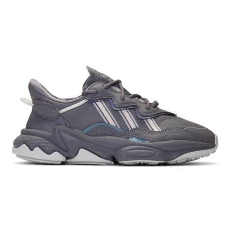 adidas Originals Leather Ozweego Sneakers in Grey (Gray) - Lyst