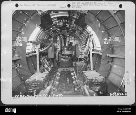 Interior Of A Boeing B-17 "Flying Fortress" Of The 381St Bomb Group ...