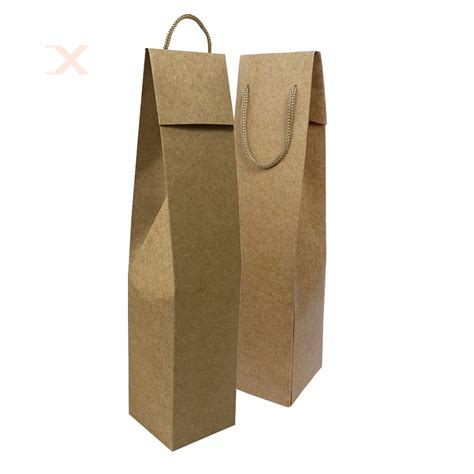 Sacola Diamante Mini Vinho Kraft Unidades Popibox Sacolas E