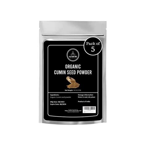 Amazon Organic Cumin Seed Powder By Naturevibe Botanicals 5lb