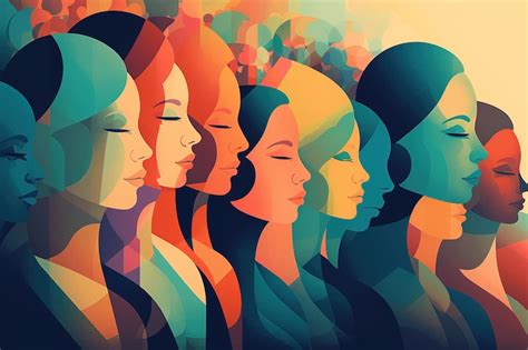 Premium Photo | Feminism femininity abstract art illustration concept ...