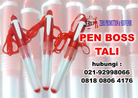 Souvenir Pen Tali Pulpen Promosi Boss Tali Pulpen Stiker