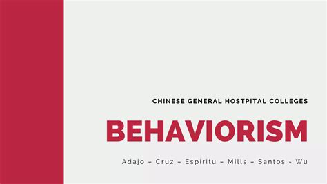 Behaviorist Learning Theory Ppt