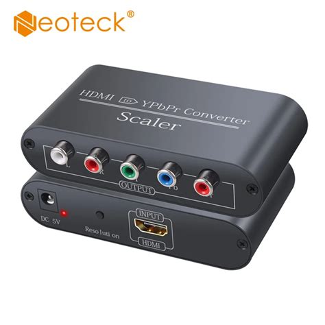 Neoteck Aluminum P Hdmi Compatible To Ypbpr Component Video Adapter