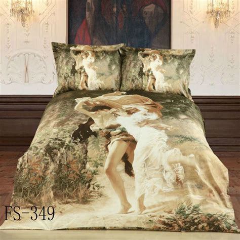 100 Cotton Unique 3d Oil Painting Bedding Sets Duvet Quilt Comforter Cover Full Queen King Size