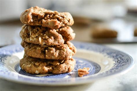 Whole Wheat Peanut Butter Oatmeal Coconut Cookies - Lisa Samuel