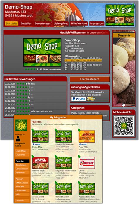 Das Bestellsystem | Online bestellen – Lieferservice Bringdienst ...