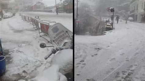 Photos Heavy Snowfall Blocks 460 Routes In Shimla Manali The Times