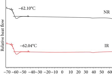 Dsc Thermograms Showing The Glass Transition Temperatures Of Nr And Ir Download Scientific