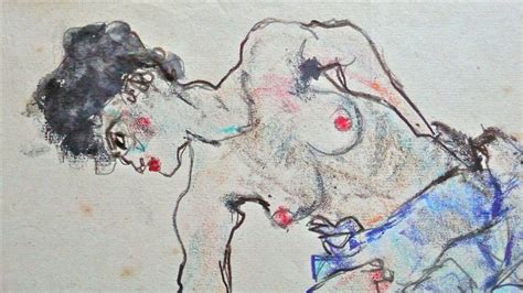 Untitled Study Of A Kneeling Female Nude Von Egon Schiele Auf Artnet