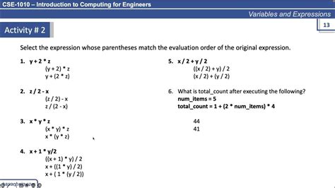 7 Arithmetic Operators And Precedence Youtube