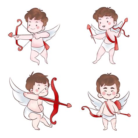 Cupid Angel White Transparent Cute Valentine Cupid Angel Cupid Angel