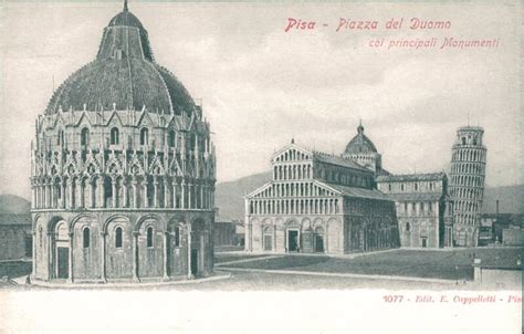 Pisa La Piazza Del Duomo Coi Principali Monumenti