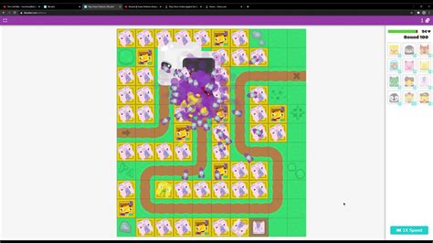 Beating Round In Blooket Tower Defense Youtube