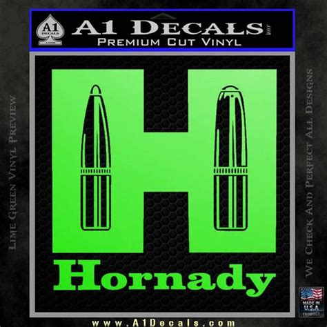 Hornaday Bullets Ammunition Decal Sticker A1 Decals