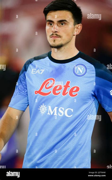 Ssc Napoli S Macedonian Midfielder Eljif Elmas Looks During The Serie A