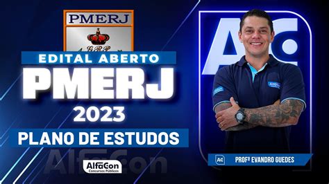 Concurso PMERJ 2023 Plano De Estudos Edital Aberto AlfaCon YouTube