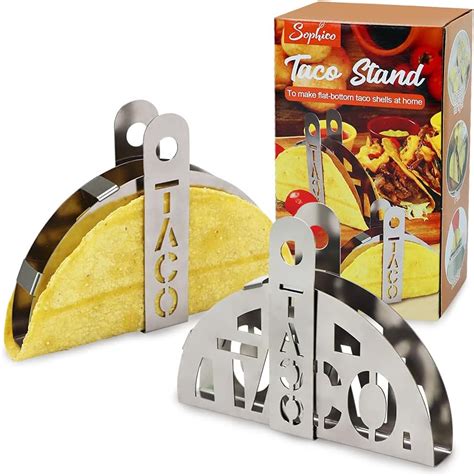 Sophico Soportes De Acero Inoxidable Para Tacos Para Hacer Moldes