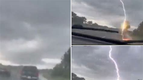 Mujer Logra Capturar El Momento Exacto En El Que Un Rayo Cae Sobre Una