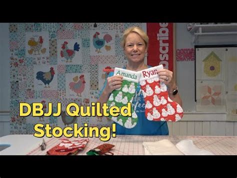 Designs By JuJu ITH Quilted Stocking Tutorial Customize With