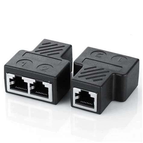 Adaptador Rj45 1 Entrada 2 Salidas Hembra Por Pareja