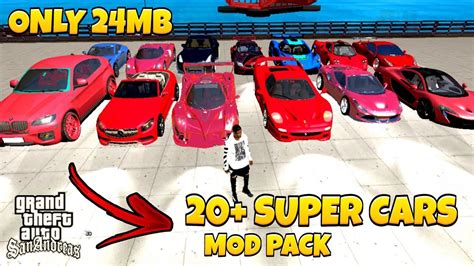 24MB 2020 New Super Cars Pack For Gta San Andreas Android Premium