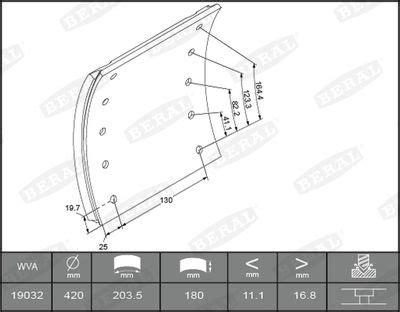 Beral Brake Lining Kit Drum Brake Kbl Renault Trucks