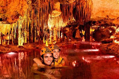 Xplor Fuego Night Adventure With Zip Lines, Rafting, And Caves - Cancun