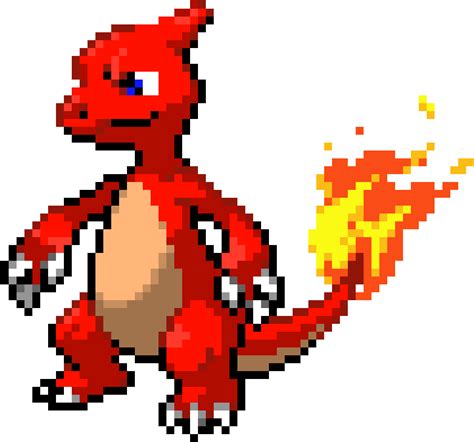 Download Charmeleon - Charmeleon Pixel Art Grid Clipart Png Download ...