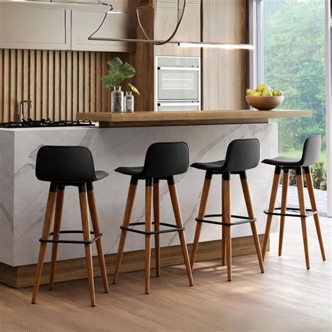 Banqueta Alta Para Balcao - Conjunto 4 Banquetas Alta para Balcão Bancada Área Gourmet Cozinha ...