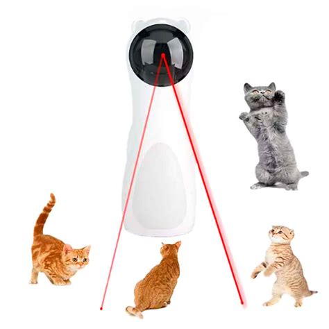 Ripley JUGUETE PARA GATOS LÁSER AUTOMÁTICO INTELIGENTE BLANCO