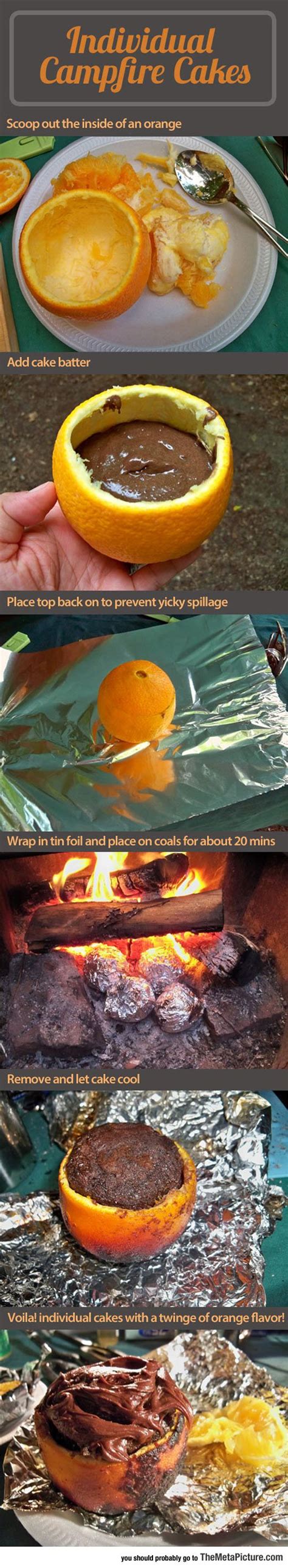 Oranges Fire And Pure Deliciousness The Meta Picture Campfire Cake