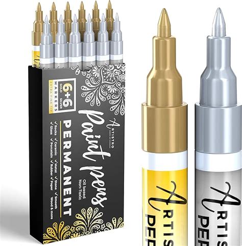 Amazon Gold Silver Metallic Paint Pens For Rock Painting Stone