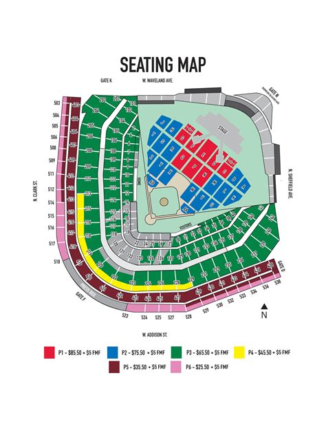 Wrigley Field Seat Map With Rows | Awesome Home