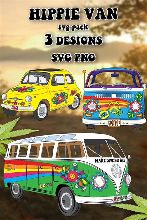 Hippie Van Svg Designs Master Bundles