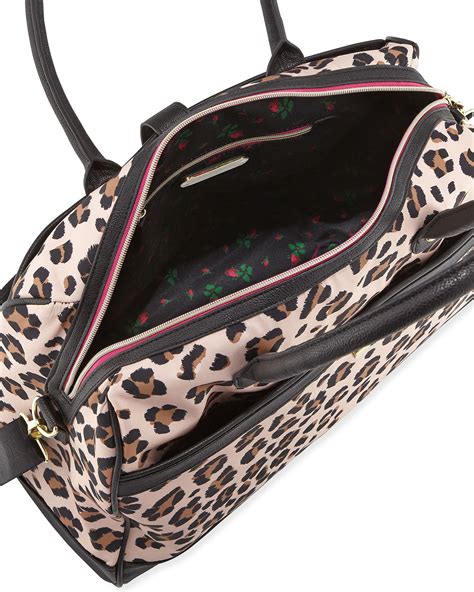 Betsey Johnson Leopard Print Weekender Bag Lyst