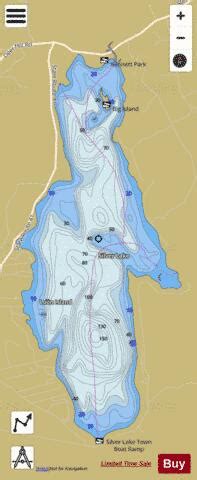 Silver Lake Fishing Map | Nautical Charts App