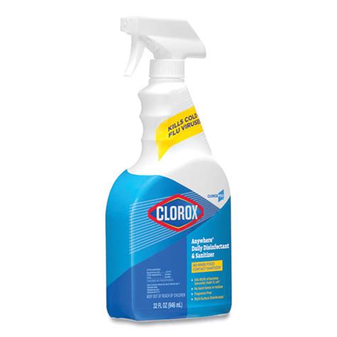 Sanitizing spray Clorox anywhere hard surface epa