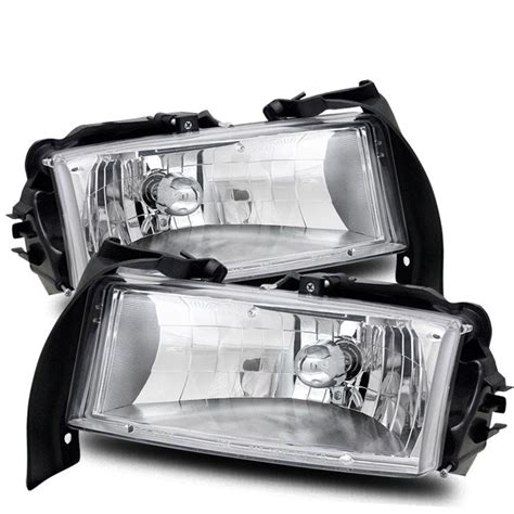 97 04 Dodge Dakota 98 03 Durango Euro Crystal Headlights Clear