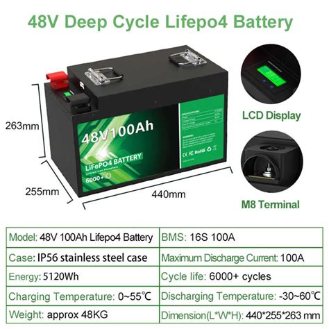 LiFePO4 24V 300Ah 200Ah 100Ah Battery Pack 25 6V 7680Wh Grade A 6000