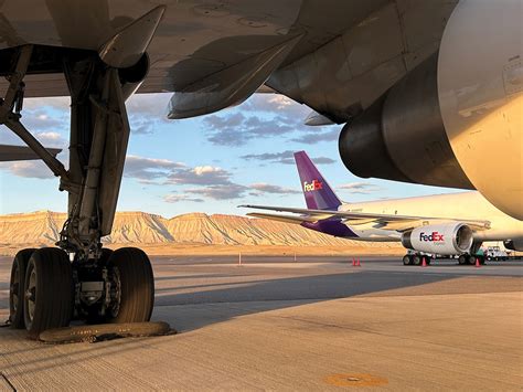 A Fedex B 757 On The Ramp At Grand Junction Regional Airport A Photo