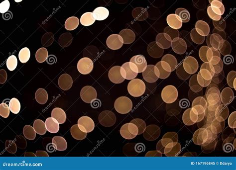 Photo of Bokeh Lights on Black Background Stock Illustration ...