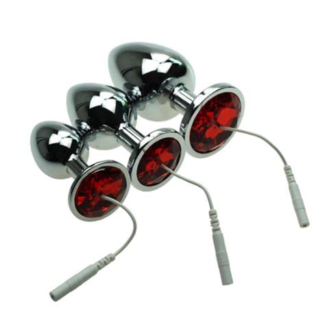 ElectroShock Pulse Therapy Massage Accessories Metal Butt Anal Vaginal Plug EBay