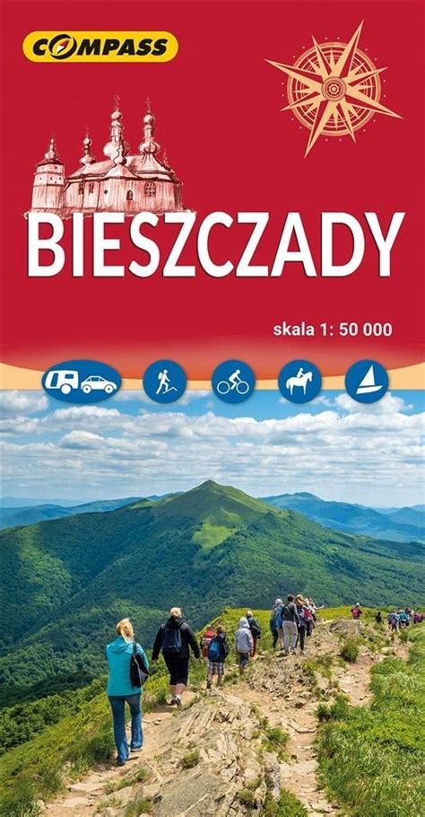 BIESZCZADY mapa turystyczna 1 50 000 COMPASS 2024 porównaj ceny