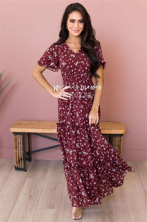 The Eden Modest Floral Maxi Dress Neesees Dresses Modest Maxi