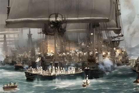 Holding the line Battle of Trafalgar hms victory : r/nightcafe