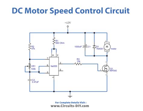 Dc Motor Speed Control Using 555 Timer Ic