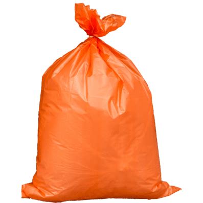 Plasticplace 42 Gallon Contractor Trash Bags - Orange, case of 50 bags ...