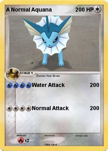 Pokémon A Normal Aquana - Water Attack - My Pokemon Card